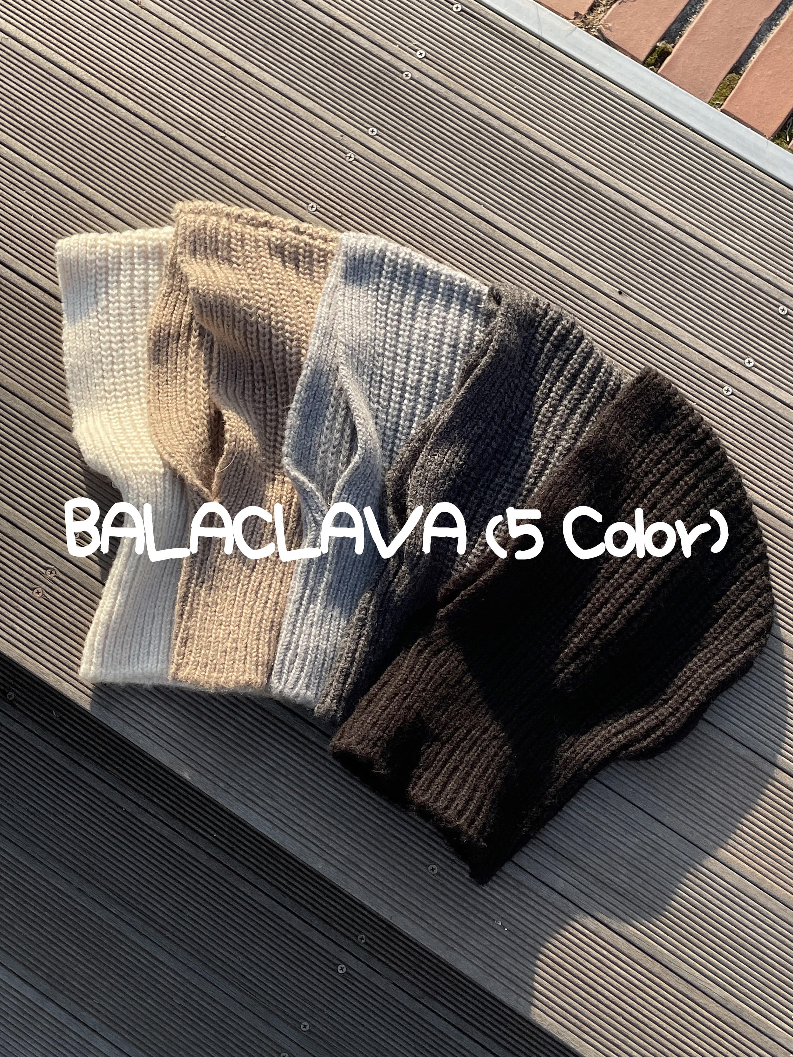 Knit Balaclava (5 Color)