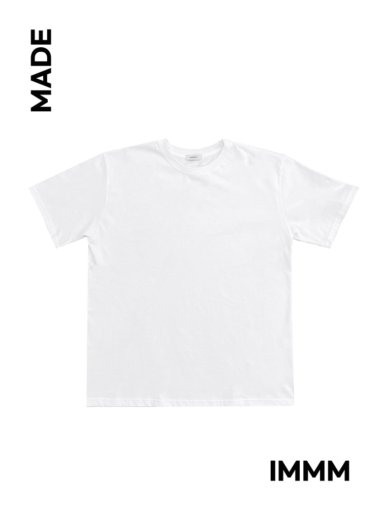 [IMMM MADE] [누적판매량 10000장] 레이어드 반팔티 (White)